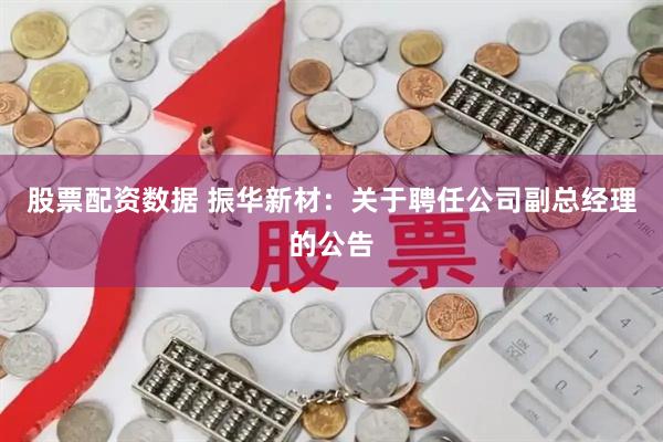 股票配资数据 振华新材：关于聘任公司副总经理的公告