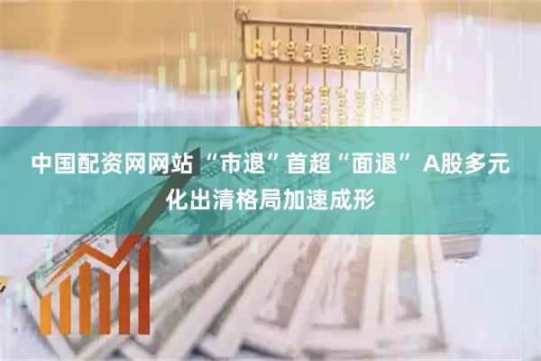 中国配资网网站 “市退”首超“面退” A股多元化出清格局加速成形